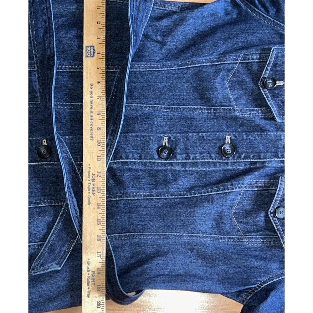 Denim Long Sleeve Belted Dress Women’s Size 10 EUC Jones NY Country